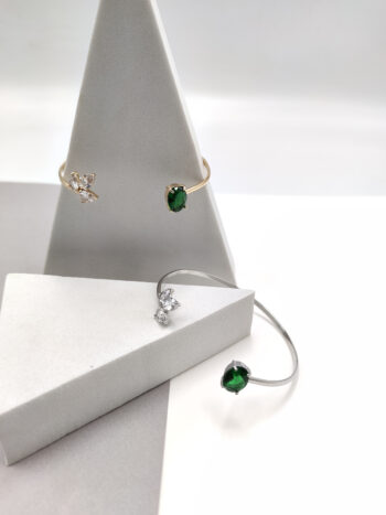 Βραχιόλι ατσάλινο με κρύσταλλα #742973