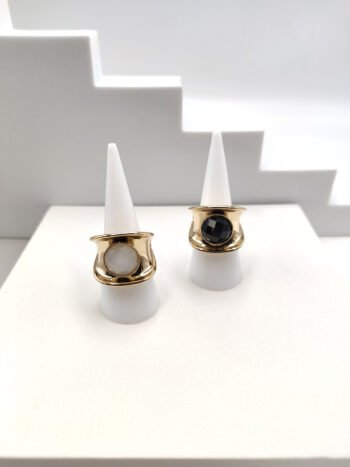 Δαχτυλίδι ατσάλινο με κρύσταλλο #582963